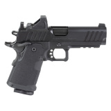 1911 DS Prodigy Compact, Semi-automatic, Metal Frame Pistol, 4.25" Stainless Steel Barrel, Aluminum Alloy Frame, Cerakote Finish, Black, Optics Ready, Front Night Sight, Viridian Green Dot, 4 Magazines, 15 Rounds, Includes Range Bag PH9116AOS-PAC