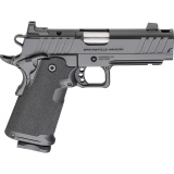 1911 DS Prodigy Comp, Semi-automatic, Metal Frame Pistol, Full Size, 9MM, 4.25" Forged Stainless Steel Bull Barrel, Forged Carbon Steel Frame, Cerakote Finish, Black, Polymer Grips, Tritium Front and Black Serrated Rear Sights, Optics Ready, Ambidextrous