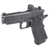 1911 DS Prodigy 4.25" AOS Handgun, Semi-Automatic Metal Frame Pistol, 4.25" Forged Stainless Steel Match Grade Barrel, Forged Carbon Steel Frame, Black Cerakote Finish, Polymer Grips, Optics Ready, Fiber Optic Front and Black Serrated Rear Sights, Viridi