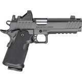1911 DS Prodigy Comp, Semi-automatic, Metal Frame Pistol, Full Size, 9MM, 5" Forged Stainless Steel Bull Barrel, Forged Carbon Steel Frame, Cerakote Finish, Black, Polymer Grips, Tritium Front and Black Serrated Rear Sights, Optics Ready, Ambidextrous Sa