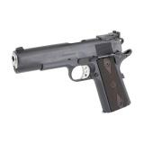Garrison Target, 1911, Semi-automatic, 9MM, 5" Barrel, Blued Finish, Black, Wood Grips, Adjustable Rear Sight, Grip Safety, 9 Rounds, 1 Magazine PX9419-ADJ