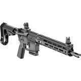 SAINT Victor V2, Semi-automatic, AR Pistol, 223 Remington/5.56 NATO, 11.5" Barrel, Anodized Finish, Black, B5 Systems Type 23 Grip, SBA3 Pistol Stabilizing Brace, Includes Front and Rear Flip Up Sights, Ambidextrous Safety, Viridian Venta Green Dot Optic