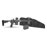 SAINT Victor V2, Semi-automatic, AR Pistol, 223 Remington/5.56 NATO, 11.5" Barrel, Anodized Finish, Black, B5 Systems Type 23 Grip, SBA3 Pistol Stabilizing Brace, Includes Front and Rear Flip Up Sights, Ambidextrous Safety, Viridian Venta Green Dot Optic
