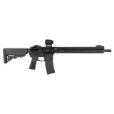 SAINT Victor V2, Semi-automatic, AR, 5.56 NATO, 16" Barrel, Anodized Finish, Black, B5 Furniture, Flip-Up Iron Sights, Ambidextrous Safety, Viridian Venta Green Dot Optic, 30 Rounds, 4 Magazines STV916556B-V2-B5-PAC