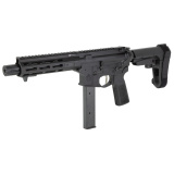 Saint VICTOR, Semi-automatic, AR Pistol, 9MM, 8.5" Threaded Barrel, Anodized Finish, Black, B5 Systems Type 23 Grip, SBA3 Pistol Brace, 32 Rounds, 1 Magazine STV98509B
