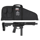 Saint VICTOR, Semi-automatic, AR Pistol, 9MM, 8.5" Threaded Barrel, Anodized Finish, Black, B5 Systems Type 23 Grip, SBA3 Pistol Brace, 32 Rounds, 1 Magazine STV98509B
