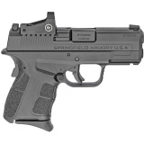 XDS-Mod.2, OSP (Optical Sight Pistol), Semi-automatic, Striker Fired, Sub-Compact, 9MM, 3.3" Barrel, Black Color, Polymer Frame, Crimson Trace Red Dot, 3 Dot Sights, 9Rd, 2 Magazines, 1-7Rd, 1-9Rd XDSG9339BCT