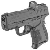 XDS-Mod.2, OSP (Optical Sight Pistol), Semi-automatic, Striker Fired, Sub-Compact, 9MM, 3.3" Barrel, Black Color, Polymer Frame, Crimson Trace Red Dot, 3 Dot Sights, 9Rd, 2 Magazines, 1-7Rd, 1-9Rd XDSG9339BCT