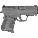 XDS-Mod.2, OSP (Optical Sight Pistol), Semi-automatic, Striker Fired, Sub-Compact, 9MM, 3.3" Barrel, Black Color, Polymer Frame, Optics Ready, 3 Dot Sights, 9Rd, 2 Magazines, 1-7Rd, 1-9Rd XDSG9339BOSP