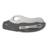 Gooney, Folding Knife, 3.44" Hawkbill/Sheepsfoot Blade, SpyderEdge, 9Cr18MoV Blade Steel, 7.71" Overall Length, Back Lock, Satin Finish, Silver Blade, Gray G-10 Handle BY24GSGY