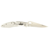 Police, 4.125" Folding Knife, Clip Point, Plain Edge, VG10/Satin, Stainless, Circle Thumb Hole/Pocket Clip C07P