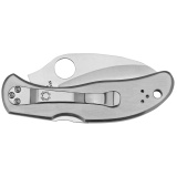 Harpy, 2.75" Folding Knife, Hawkbill, SpyderEdge Edge, VG10/Satin, Stainless, Circle Thumb Hole/Pocket Clip C08S