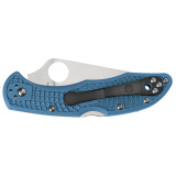 Delica 4, Folding Knife, Flat-Ground, Lightweight, Blue C11FPBL