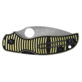 Sage 5 Salt, Folding Knife, 3" Spear Point Blade, 7.13" Overall Length, CPM MagnaCut Blade Steel, Plain Edge, Satin Finish, Silver, Black and Yellow G10 Grip, Compression Lock C123GPBKYLMC