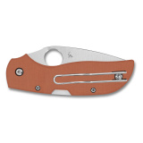 Chaparral, Folding Knife, 2.8" Drop Point Blade, 6.4" Overall Length, CPM REX 121 Blade Steel, Plain Edge, Satin Finish, Silver, Burnt Orange G-10 Handle, Back Lock C152GPBOR