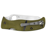Caribbean, Folding Knife, Black/Yellow G-10, LC200N Sheepfoot C217GPSF