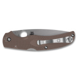 Native Chief Lightweight, Folding Knife, 4.02" Drop Point, 9.05" Overall Length, CPM15V Blade Steel, Plain Edge, Satin Finish, Silver, Brown FRN Handle, Back Lock C244PBN15V