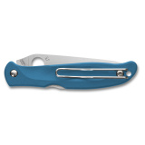 Charisma, Folding Knife, 2.98" Drop Point Blade, 6.8" Overall Length, CTSBD1N Blade Steel, Plain Edge, Satin Finish, Silver, Blue FRN Handle, Back Lock C259PBL