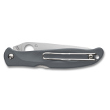 Charisma, Folding Knife, 2.98" Drop Point Blade, 6.8" Overall Length, CTSBD1N Blade Steel, Plain Edge, Satin Finish, Silver, Gray FRN Handle, Back Lock C259PGY