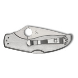 UpTern, Folding Knife, 2.82" Clip Point Blade, 6.57" Overall Length, 8Cr13MoV Blade Steel, Plain Edge, Satin Finish, Silver, Back Lock C261P