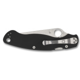 Military 2, Folding Knife, 4" Clip Point Blade, 9.51" Overall Length, CPM-S30V Blade Steel, Plain Edge, Satin Finish, Silver, Black G-10 Handle, Compression Lock, Left Hand C36GPLE2