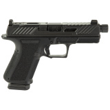 MR920, 9mm, Black Frame, Elite Slide Optic Black, 4.5" Spiral Threaded Barrel Black, SS Rod, Grn Trit