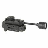 Sidewinder Stalk, Military Helmet Light System w/Flexible Stalk, 76 Lumens, 12-200 Candela, 5.6 Hours of Run Time on High, 95 Hours of Run Time on Lovteries, Black 14311
