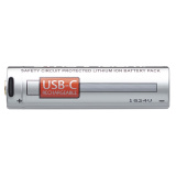 18650, USB Rechargable Battery, 2/Pack, Clam Pack 22102
