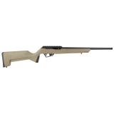 RXR22, Semi-automatic, 22LR, 16.5" Threaded Barrel, 1/2x28 Thread Pitch, Flat Dark Earth Synthetic Stock, Matte Finish, Black, 1 Magazine, 10 Rounds 19779