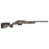 212 Harvester, Bolt Action Shotgun, 20 Gauge, 3" Chamber, 22" Rifled Barrel, Cerakote Finish, Gun Metal Bronze, Woodland Camo Synthetic Stock, Right Hand, 2 Rounds 32805