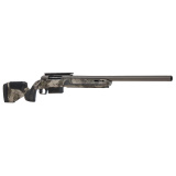 212 Harvester, Bolt Action Shotgun, 20 Gauge, 3" Chamber, 22" Rifled Barrel, Cerakote Finish, Gun Metal Bronze, Woodland Camo Synthetic Stock, Right Hand, 2 Rounds 32805