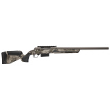 212 Harvester, Bolt Action Shotgun, 20 Gauge, 3" Chamber, 22" Rifled Barrel, Cerakote Finish, Gun Metal Bronze, Woodland Camo Synthetic Stock, 2 Rounds, Left Hand 32806