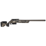 212 Harvester, Bolt Action Shotgun, 20 Gauge, 3" Chamber, 22" Rifled Barrel, Cerakote Finish, Gun Metal Bronze, Woodland Camo Synthetic Stock, 2 Rounds, Left Hand 32806