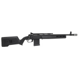 110 Magpul Scout, Bolt Action Rifle, 450 Bushmaster, 16.5" Barrel, Muzzle Brake, Matte Finish, Black, Magpul Hunter Stock, Picatinny Rail with Rear Peep Sight, Adjustable Front Sight, Savage AccuTrigger, 4 Rounds, 1 AICS Magazine 58178