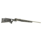 B.MAG Rimfire Bolt Action .17 Winchester Super Magnum 22 Inch Heavy Barrel Stainless Steel Gray Laminate Thumbhole Stock 8 Round Rotary Magazine