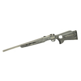 B.MAG Rimfire Bolt Action .17 Winchester Super Magnum 22 Inch Heavy Barrel Stainless Steel Gray Laminate Thumbhole Stock 8 Round Rotary Magazine