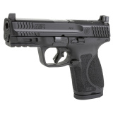M&P 2.0, Striker Fired, Semi-automatic, Polymer Frame Pistol, Compact, 9MM, 4" Barrel, Armornite Finish, Black, Optic Height Sights, Optics Ready, No Manual Safety, Flat Face Trigger with Integrated Trigger Safety, 15 Rounds, 2 Magazines 13563