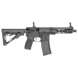 M&P15 AXE SBR, Short Barreled Rifle, Semi-automatic, 300 Blackout, 8" Barrel, 5/8X24 Thread Pitch, Anodized Finish, Black, M&P Grips, Magpul CTR Stock, Williams Folding Adjustable Sights, Ambidextrous Controls, 30 Rounds, 1 Magazine 13888