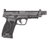M&P 2.0 Performance Center | 10MM, 5.6" Ported Barrel, Armornite Finish, Black, Optic Height Night Sights, Manual Thumb Safety, Optics Ready Slide, 15 Rounds, 2 Magazines 13915 Striker Fired, Semi-automatic, Polymer Frame Pistol, Full Size