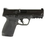 M&P9 M2.0 Compact, Semi-automatic Striker Fired Pistol, 9MM, 4" Stainless Steel Barrel, Black Armornite Finish, Interchangeable Palmswell Grip Inserts, White Dot Sights, Manual Thumb Safety, 10 Rounds, 2 Magazines, Loaded Chamber Indicator, 10LB Trigger,