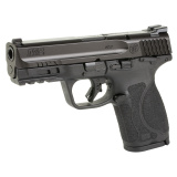 M&P9 M2.0 Compact, Semi-automatic Striker Fired Pistol, 9MM, 4" Stainless Steel Barrel, Black Armornite Finish, Interchangeable Palmswell Grip Inserts, White Dot Sights, Manual Thumb Safety, 10 Rounds, 2 Magazines, Loaded Chamber Indicator, 10LB Trigger,