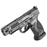 M&P M2.0 Competitor Heavy Duty, Semi-automatic, Striker Fired, Full Size, 9MM, 5" Spiral Fluted Barrel, Armornite Finish, Black, Front Hiviz Night Sight, Black Rear Sight, Optics Ready, 17 Rounds, 4 Magazines 14068