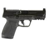 M&P M2.0, Striker Fired, Semi-automatic, Polymer Frame Pistol, Compact, 9MM, 4" Barrel, Armornite Finish, Black, Optics Ready, Fixed Sights, Manual Thumb Safety, 10 Rounds, 2 Magazines 14099