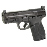 M&P M2.0, Striker Fired, Semi-automatic, Polymer Frame Pistol, Compact, 9MM, 4" Barrel, Armornite Finish, Black, Optics Ready, Fixed Sights, Manual Thumb Safety, 10 Rounds, 2 Magazines 14099