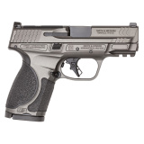 M&P M2.0 Metal, Semi-automatic, Striker Fired, Aluminum Frame Pistol, Compact, 9MM, 3.6" Barrel, Optics Ready, Tungsten Gray Cerakote Finish, Gray, 15 Rounds, 2 Magazines 14102