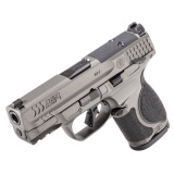 M&P M2.0 Metal, Semi-automatic, Striker Fired, Aluminum Frame Pistol, Compact, 9MM, 3.6" Barrel, Optic Ready, Manual Safety, Tungsten Gray Cerakote Finish, Gray, 10 Rounds, 2 Magazines 14106