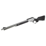 1854, Lever Action Rifle, 360 Buckhammer, 20" Threaded Barrel, 5/8X24 Thread Pitch, Stainless Steel, Silver, Black Synthetic Stock, Large Loop, XS Ghost Ring Rear Sight, Gold Bead Front Sight, Cross Bolt Safety, 6 Rounds 14206