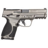 M&P M2.0 Metal, Striker Fired, Semi-automatic, Metal Frrame Pistol, Compact, 4" Barrel, Cerakote Finish, Tungsten Gray, 3 Dot Sights, Optics Ready with S&W C.O.R.E. System, 10 Rounds, 2 Magazines, Loaded Chamber Indicator, California Compliant 14279