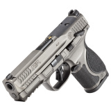 M&P M2.0 Metal, Striker Fired, Semi-automatic, Metal Frrame Pistol, Compact, 4" Barrel, Cerakote Finish, Tungsten Gray, 3 Dot Sights, Optics Ready with S&W C.O.R.E. System, 10 Rounds, 2 Magazines, Loaded Chamber Indicator, California Compliant 14279