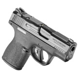 Shield Plus, M&P9, Semi-automatic, Striker Fired Polymer Frame Pistol, Micro-Compact, 9MM, 3.1" Barrel, Armornite Finish, Black, White Dot Sights, Manual Thumb Safety, Flat Face Trigger, Optics Ready Slide, Loaded Chamber Indicator, 10 Rounds, 2 Magazine